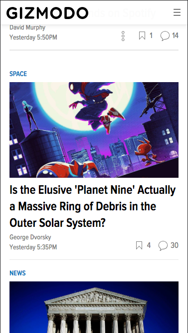 The crop in the newsletter should be the same as the crop in-stream.